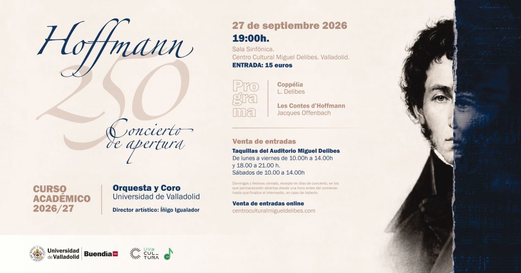 Cartel de Hoffmann 250, concierto de apertura del curso 2026/27